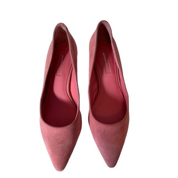 Antonio Melani pink suede leather heels - Picture 1 of 13